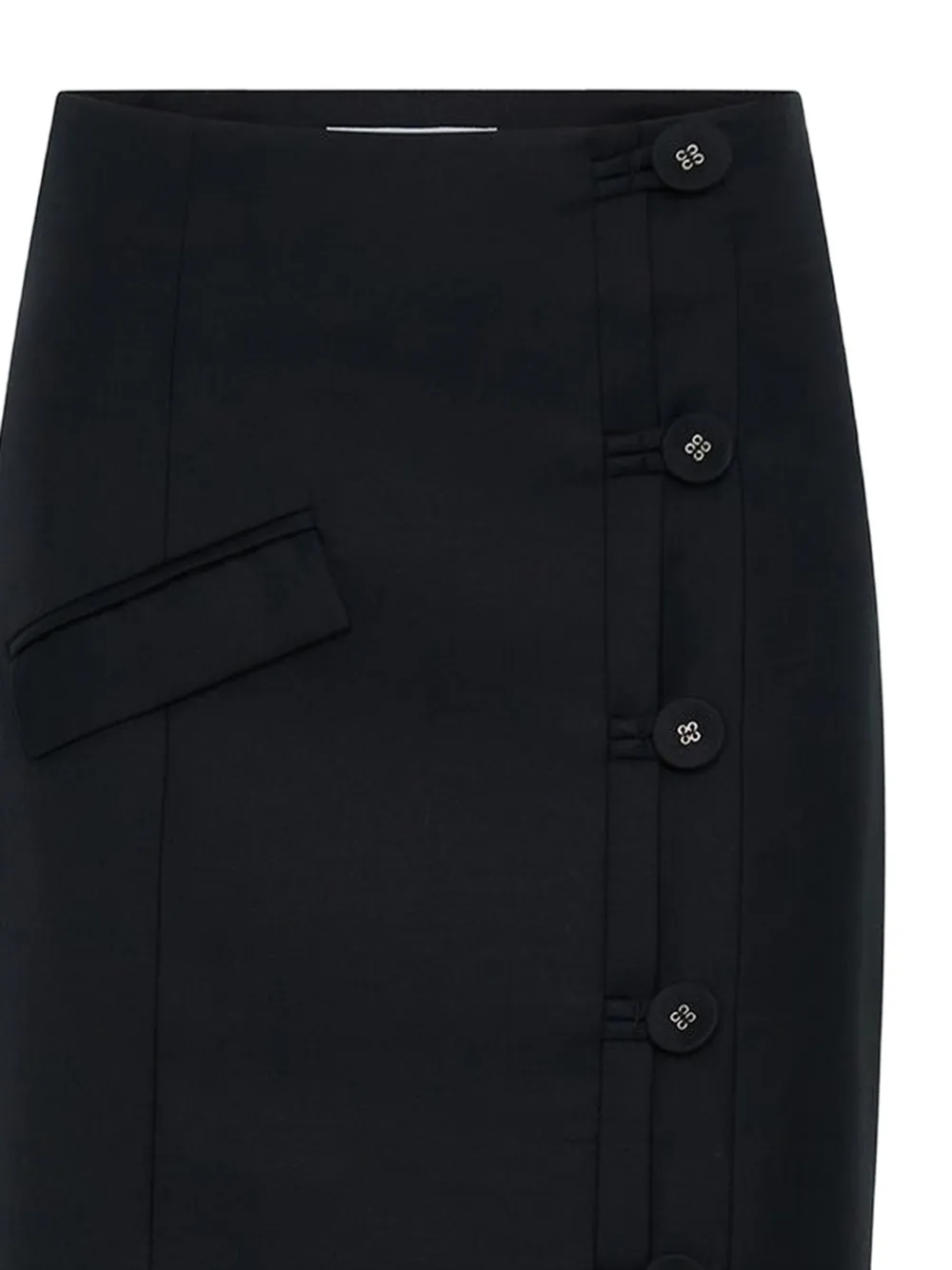  Anna Quan Button Pocket Skirt - Black 