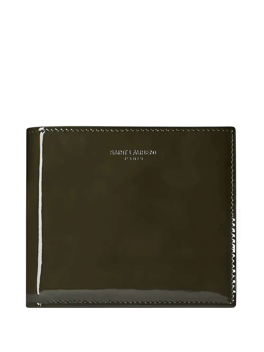 Saint Laurent Paris East/west Patent-leather Wallet In Black