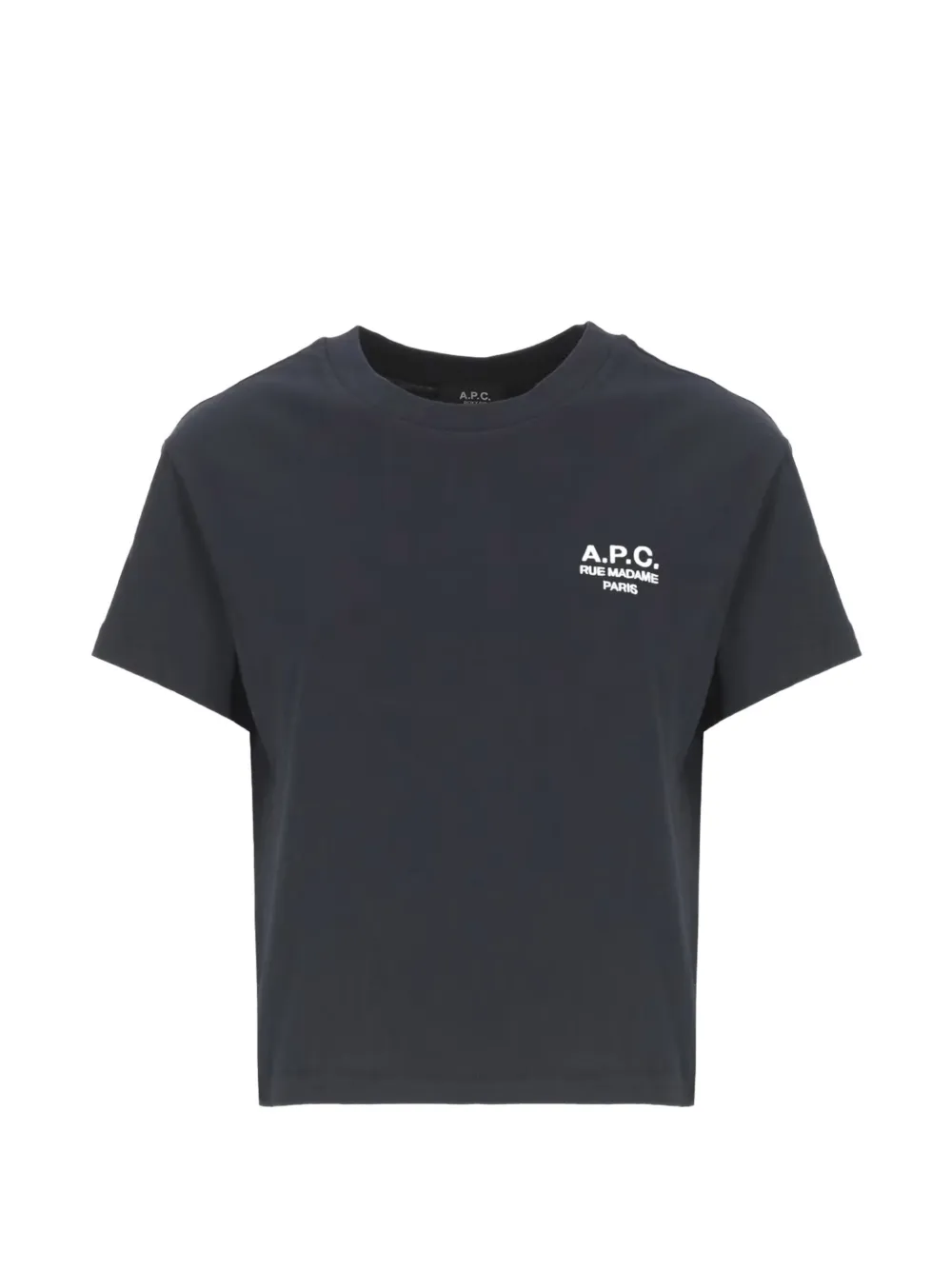 A.P.C. T-shirt girocollo con logo - Grigio