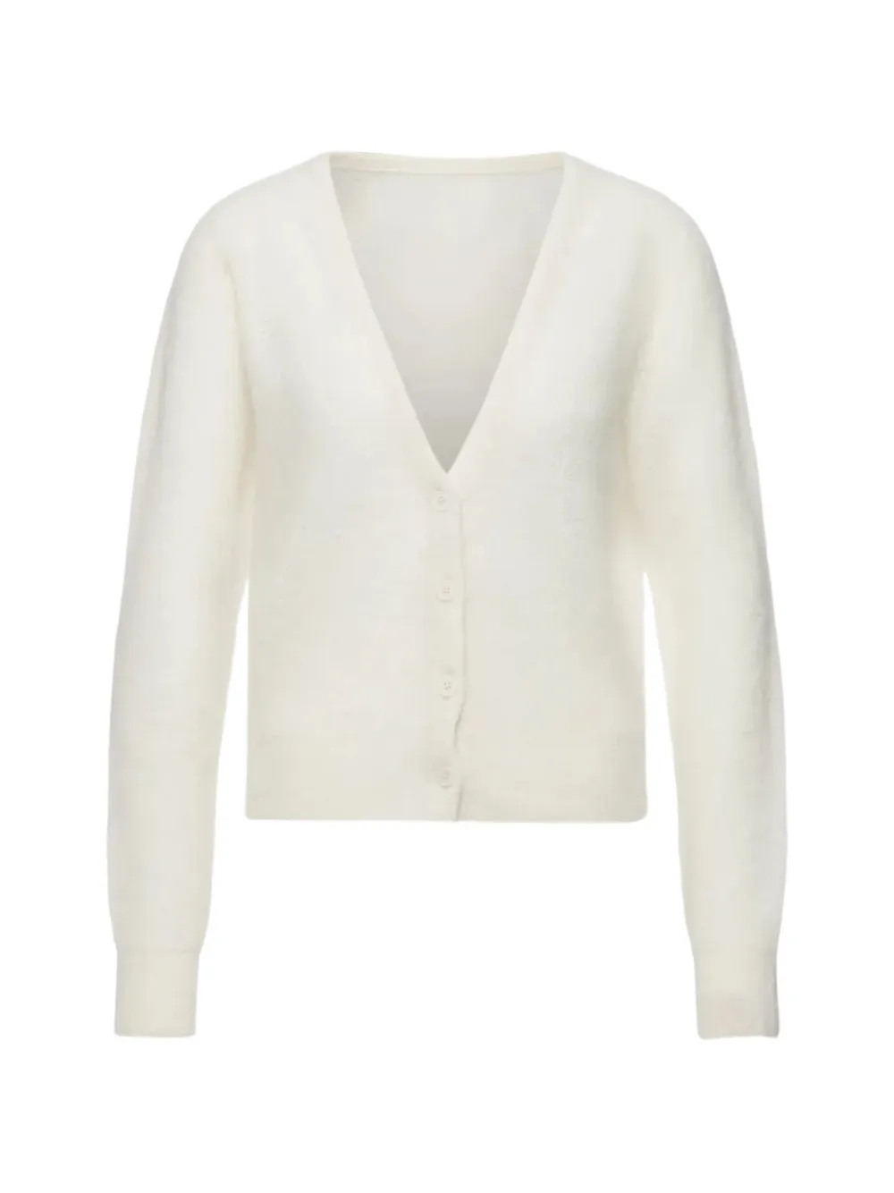 Drykorn Cardigan con bottoni e scollo a V - Bianco