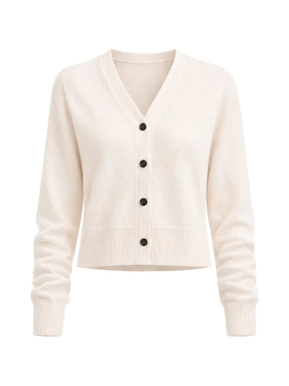 PATRICK ASSARAF button V-neck knitwear - Nude