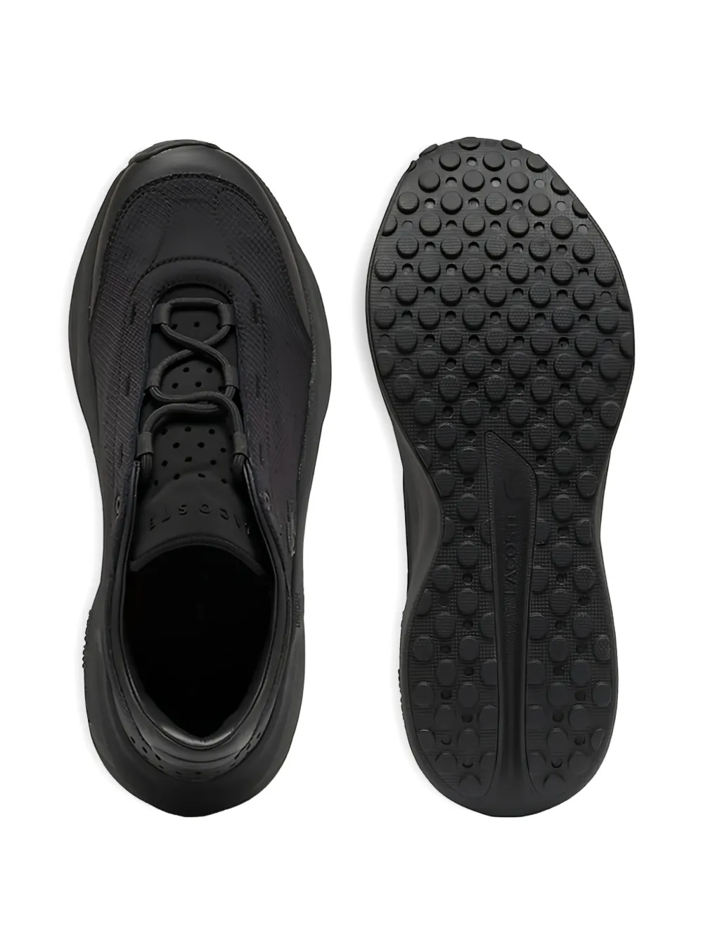 Lacoste Neo perforated-design sneakers Zwart