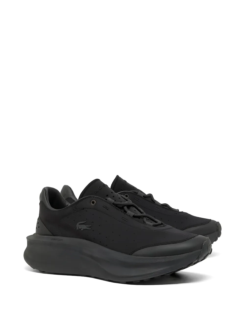 Lacoste Neo perforated-design sneakers Zwart