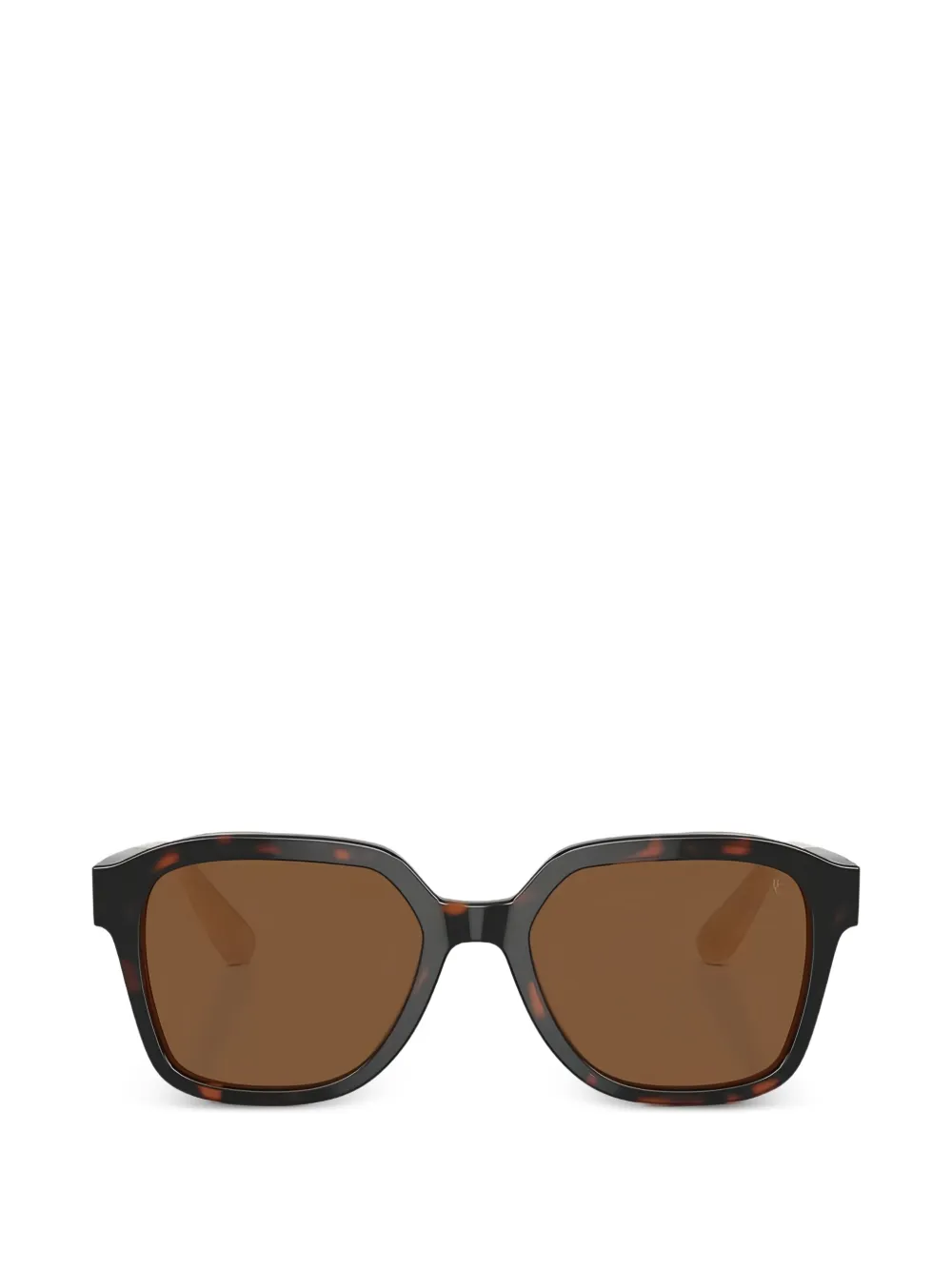 Brunello Cucinelli geometric-frame havana sunglasses - Marrone