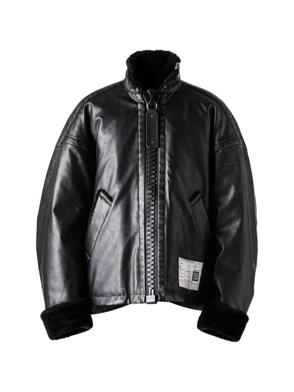 Maison MIHARA YASUHIRO leather jacket - Schwarz