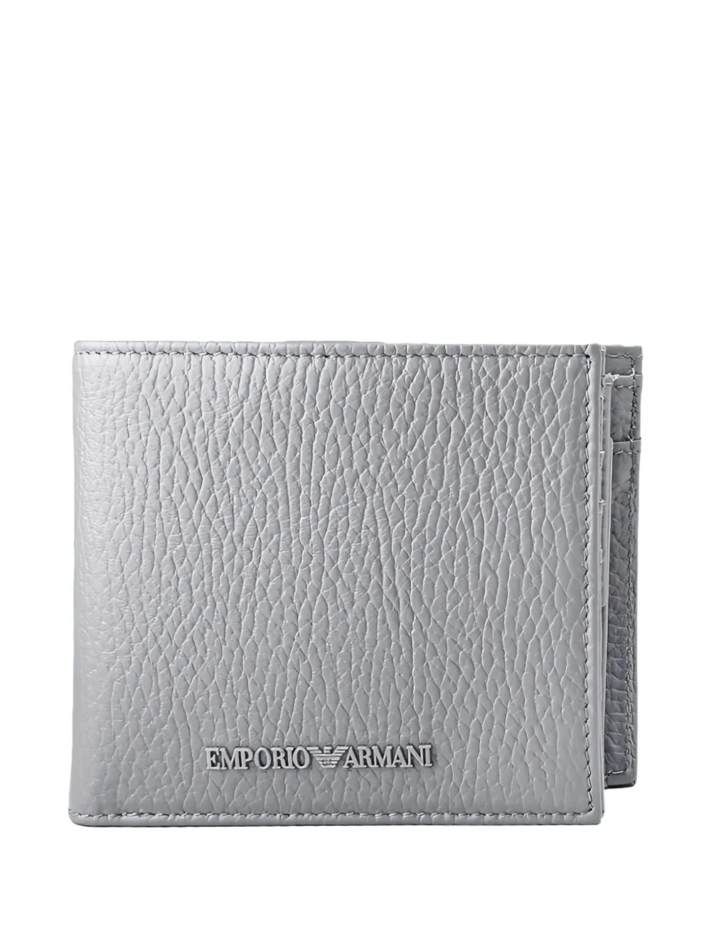 Emporio Armani logo-plaque wallet - Grigio