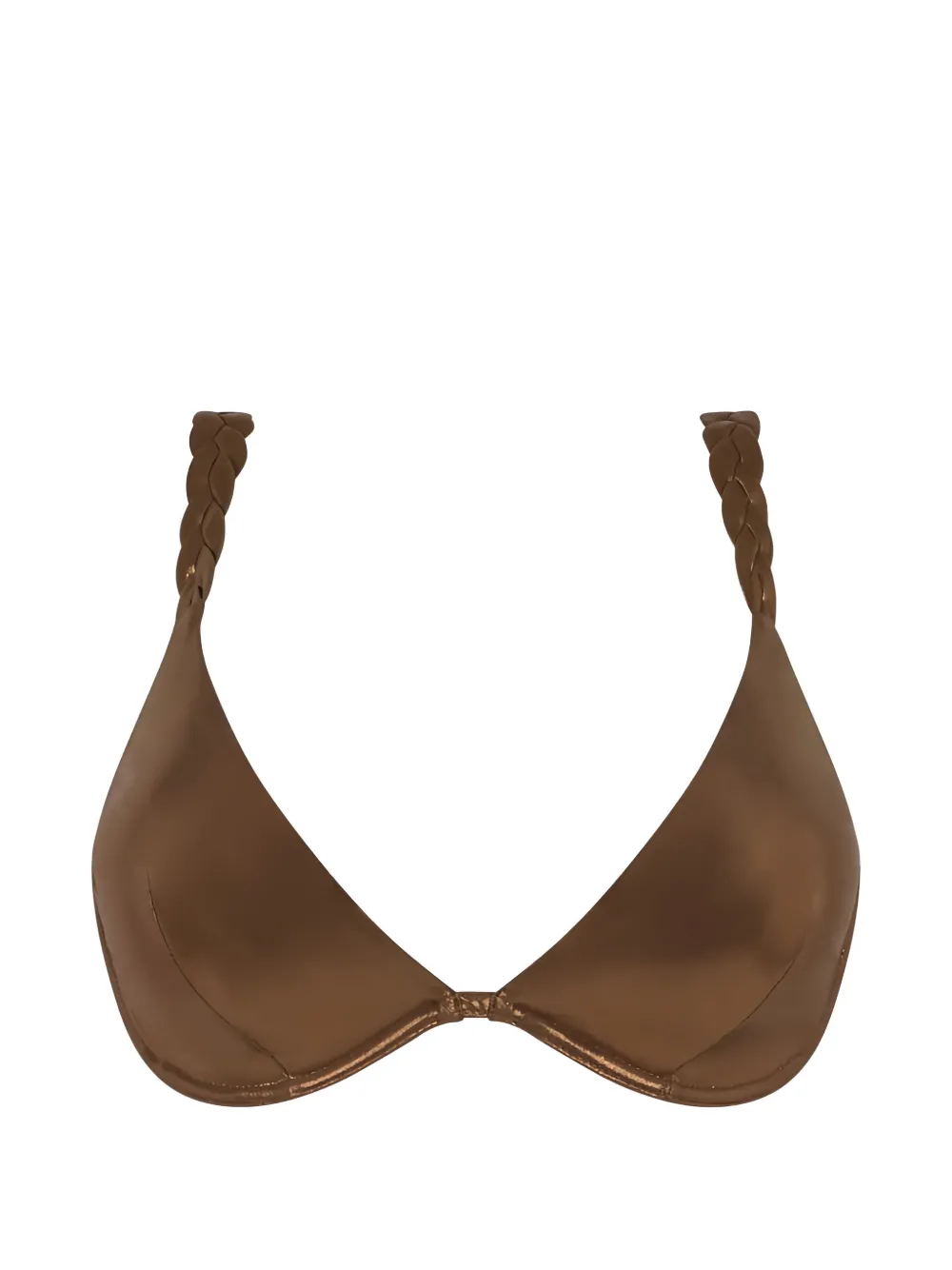 Chantelle Shaman braided underwire bikini top - Marrone