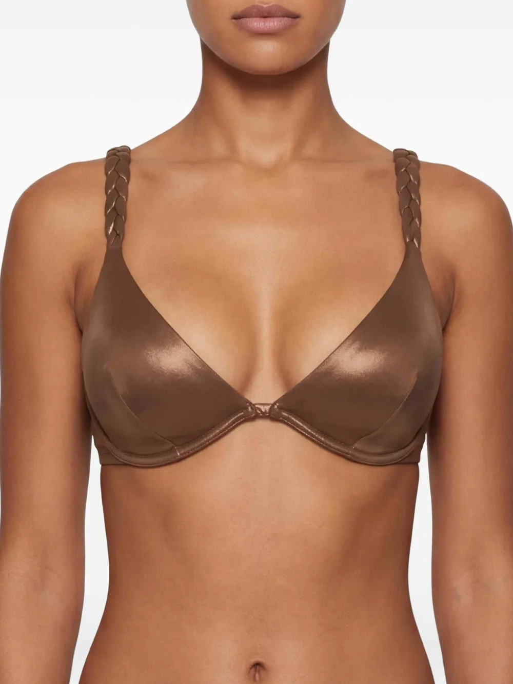 Chantelle Shaman gevlochten bikinitop met beugel Bruin