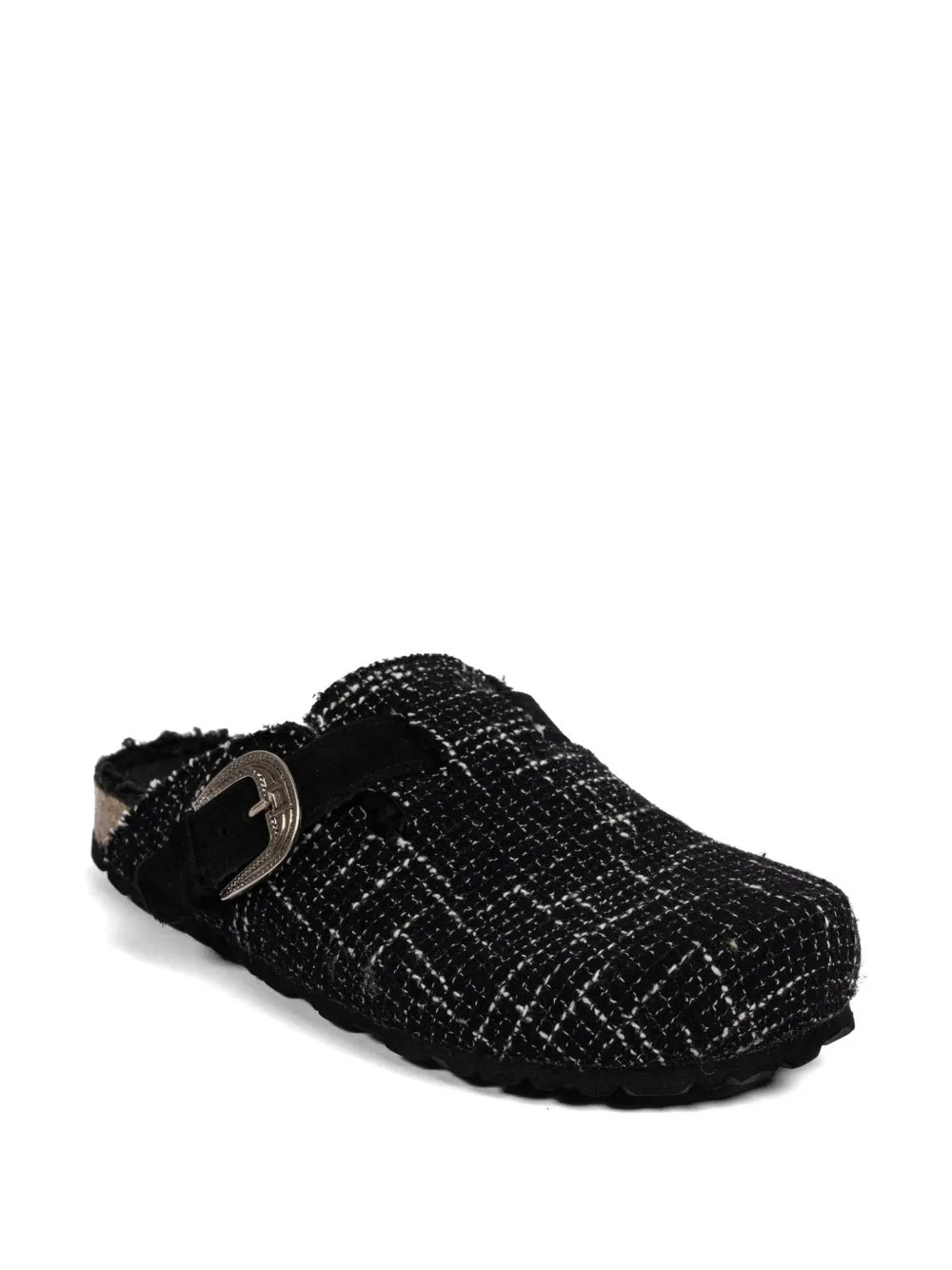 Buckle Pattern Mules