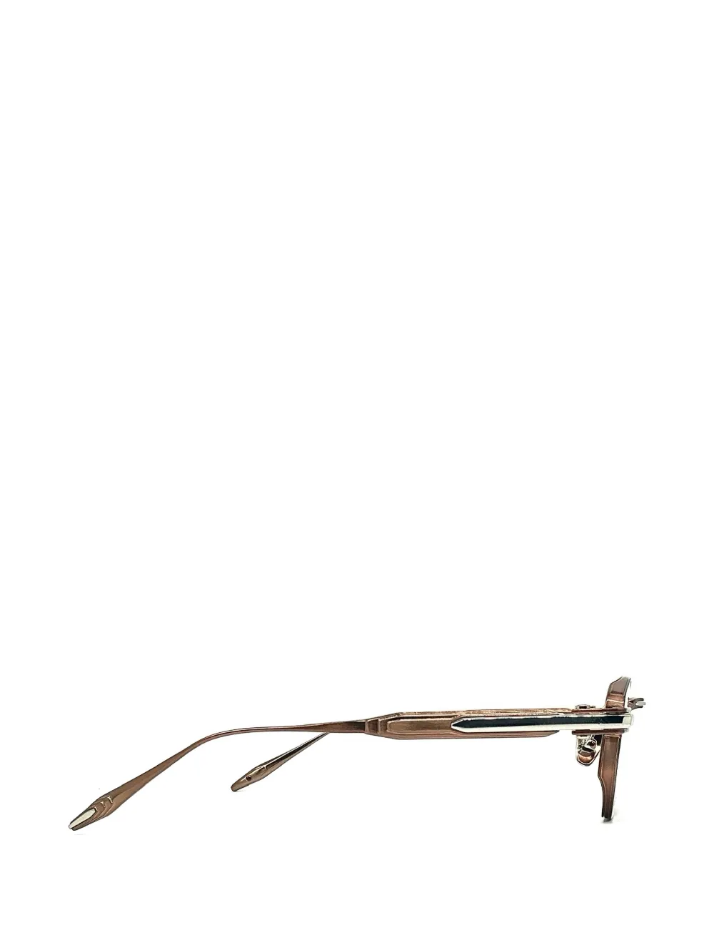 John Dalia Axel Geometric-frame Sunglasses - Brown 