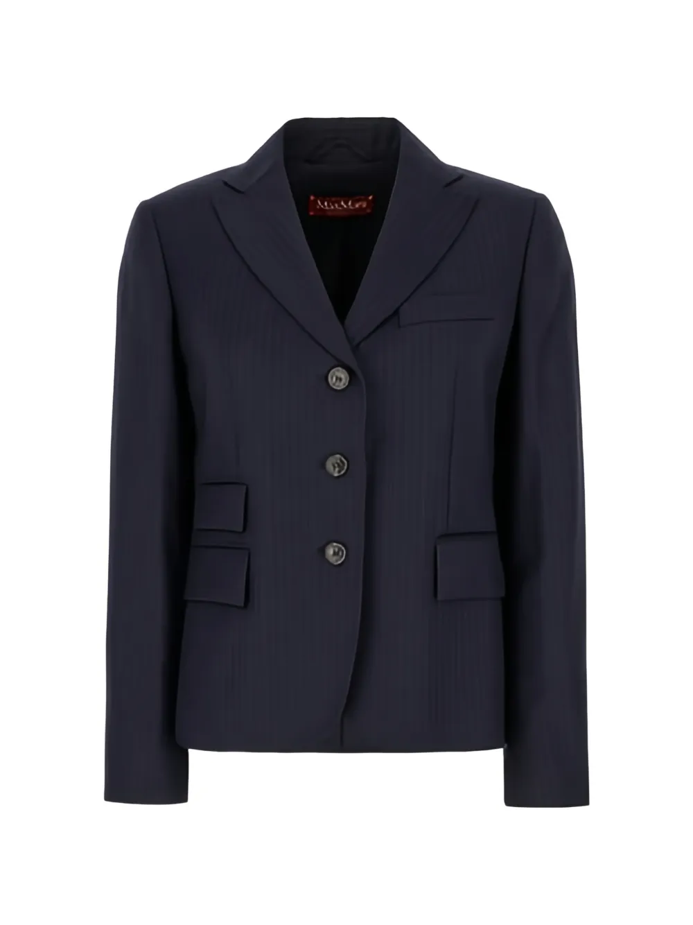 Max Mara pinstripe button jacket - Blu