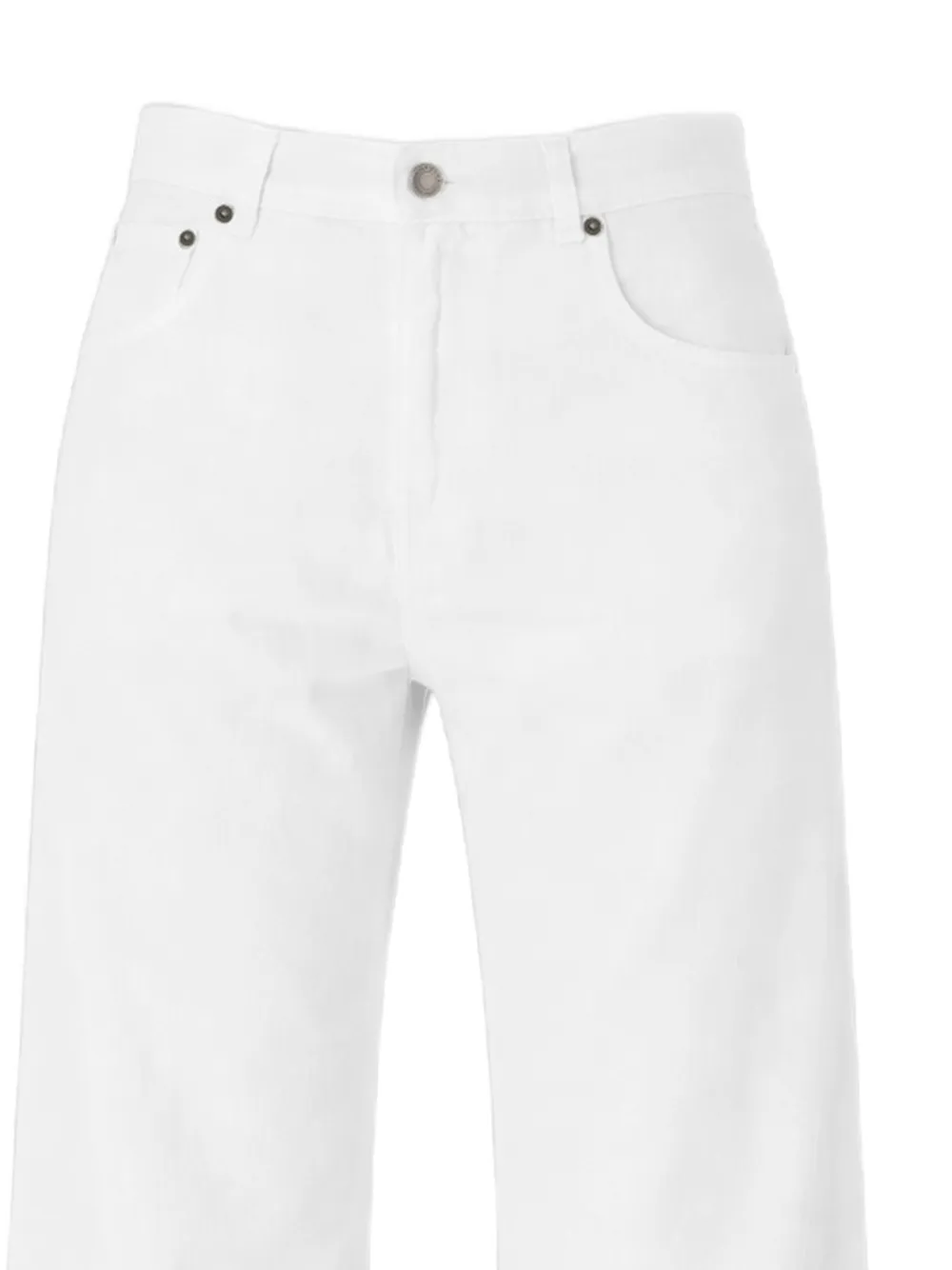 Haikure Jeans met riemlussen Wit