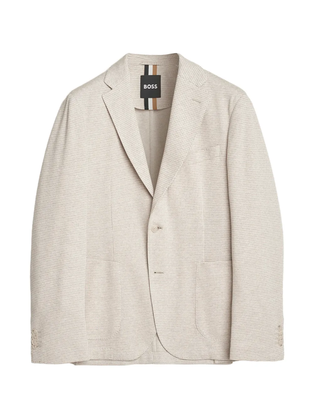 BOSS single-breasted blazer - Toni neutri