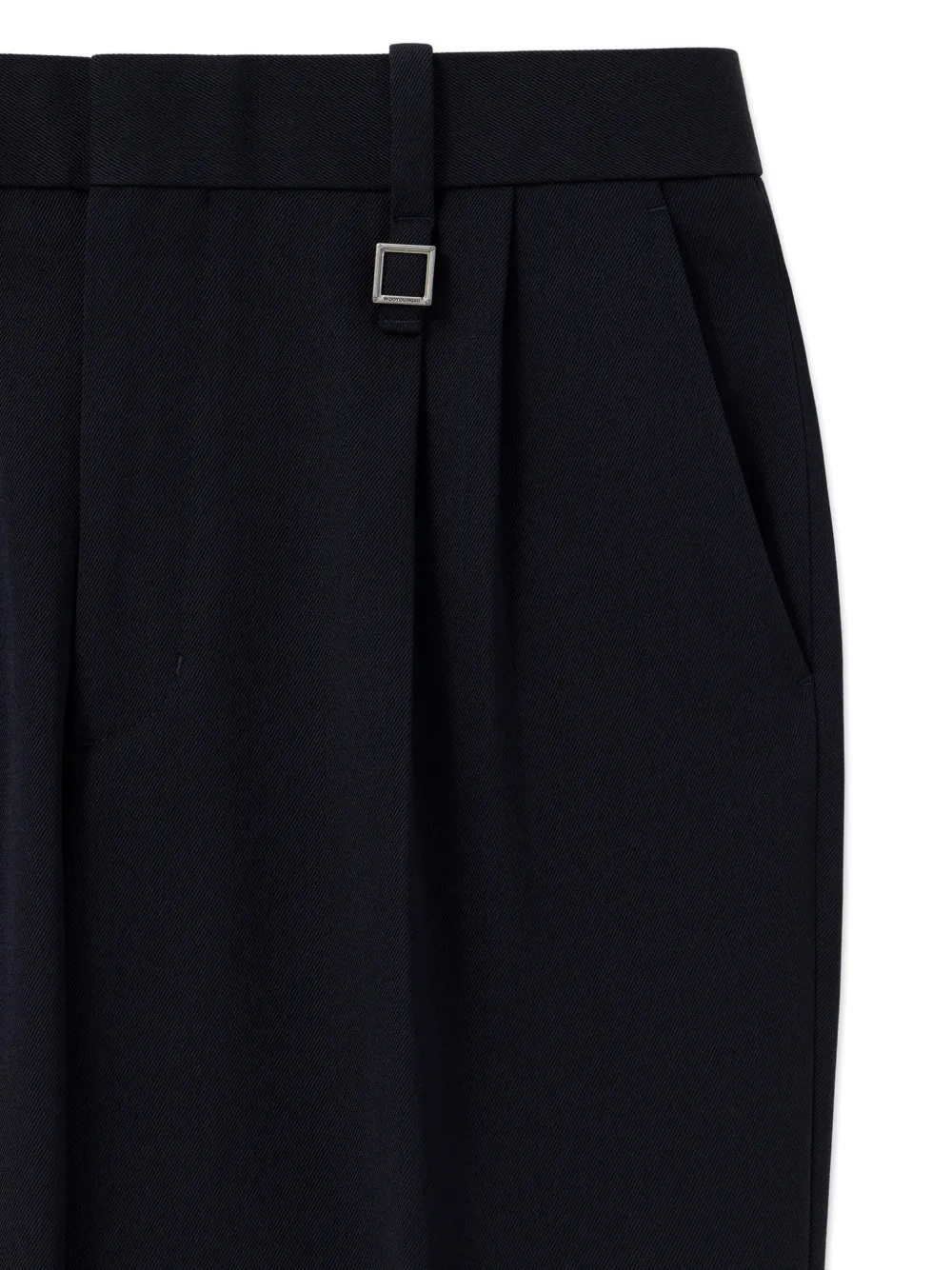 Wooyoungmi Geplooide pantalon met hardware detail Blauw