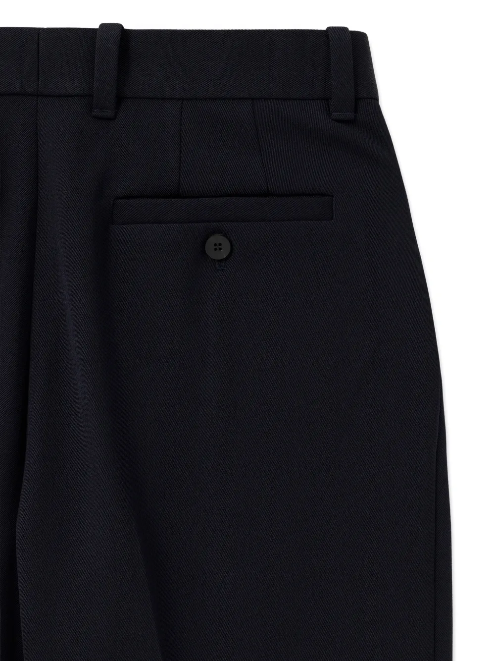 Wooyoungmi Geplooide pantalon met hardware detail Blauw