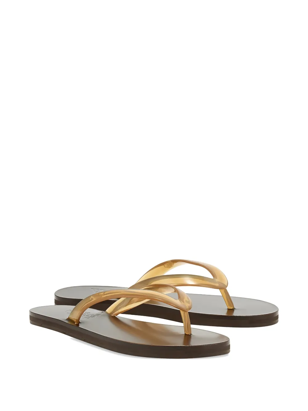 Ancient Greek Sandals Saionara jelly teenslippers Bruin