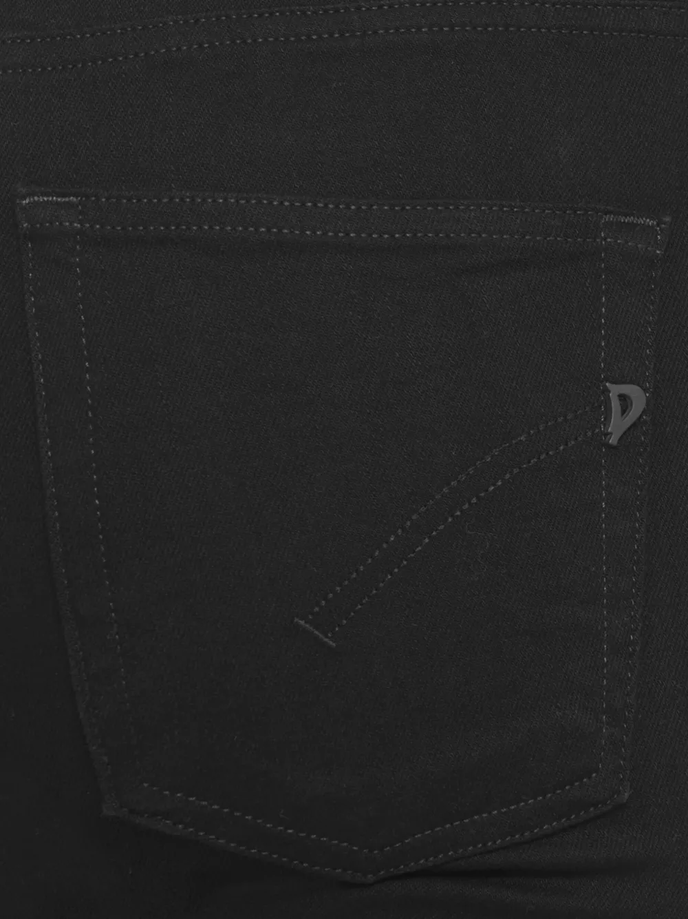 Dondup Vaqueros Con Detalle Del Logo - Negro 
