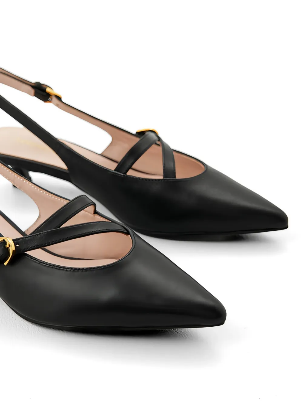 Slingback Point-Toe Pumps