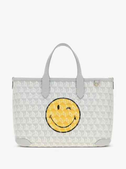 Anya Hindmarch smiley-graphic tote bag