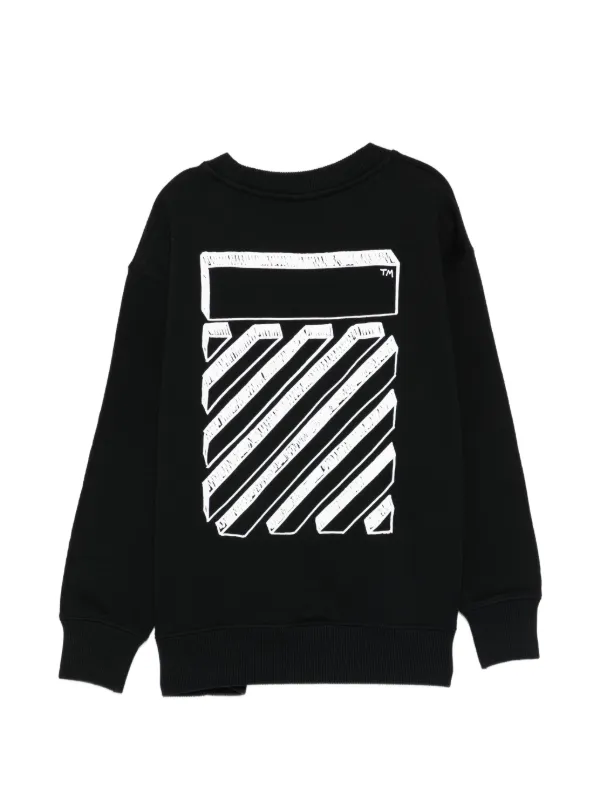 Off-White Kids グラフィック スウェットシャツ | ブラック | FARFETCH JP