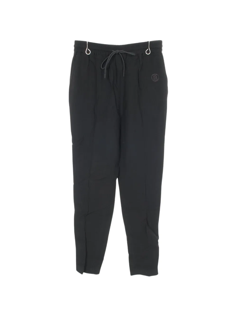 Burberry Pre-Owned 2020s logo-embroidery trousers - Black