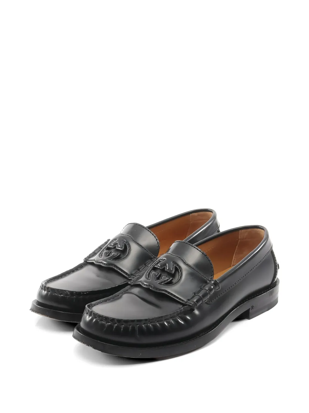 Gucci Pre-Owned 2010s Loafer mit GG - Schwarz