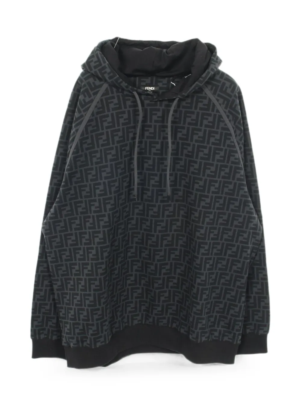 Fendi Pre-Owned 2010s zucca-pattern hoodie - Grau