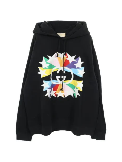 Gucci Pre-Owned Interlocking G hoodie med stjärna från 2010-talet