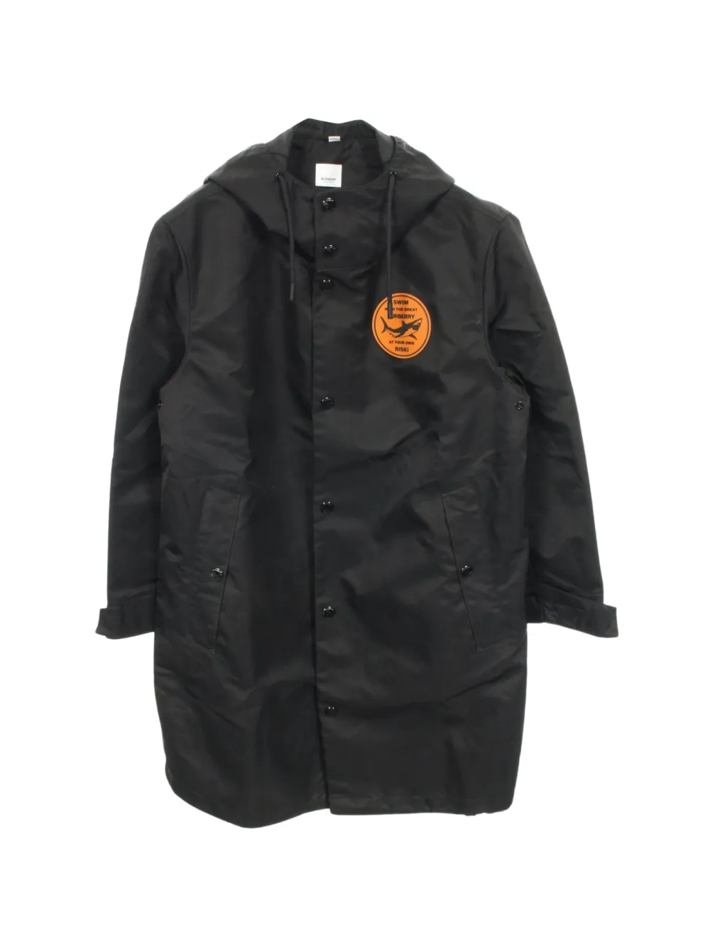 Burberry Pre-Owned 2000s shark-patch hooded coat | Black | Image 1