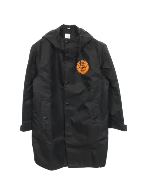 Burberry Pre-Owned معطف بهودي وشارة قرش من الألفينيات