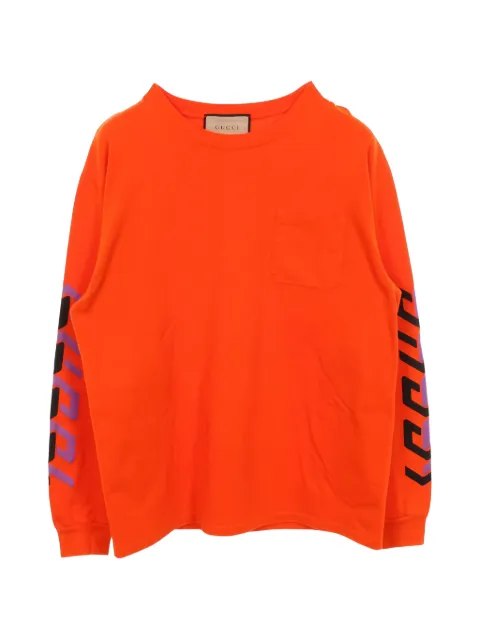 Gucci Pre-Owned 10s mirror print long-sleeved T-shirt