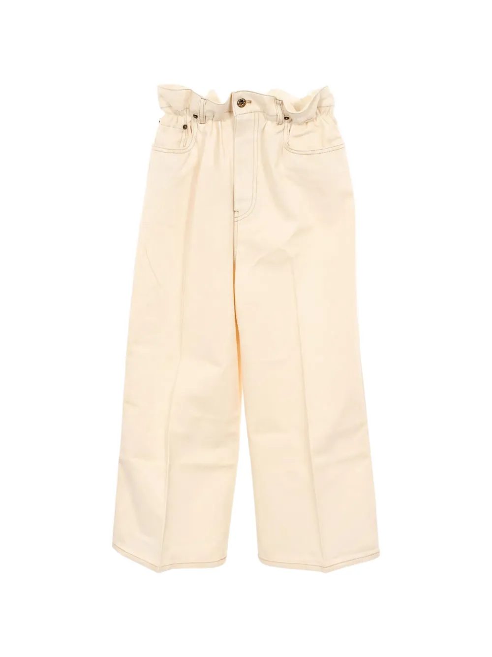 Miu Miu Pre-Owned Pantaloni a gamba ampia anni 2010 - Toni neutri