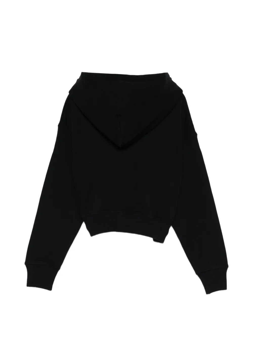 Off-White Kids Verfraaide hoodie Zwart