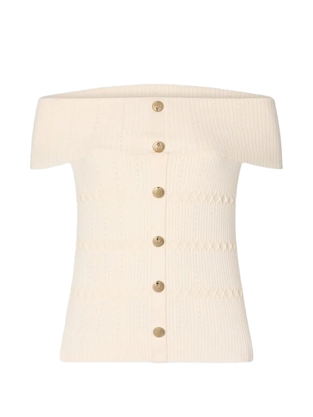 LIU JO knit Bardot-neck top