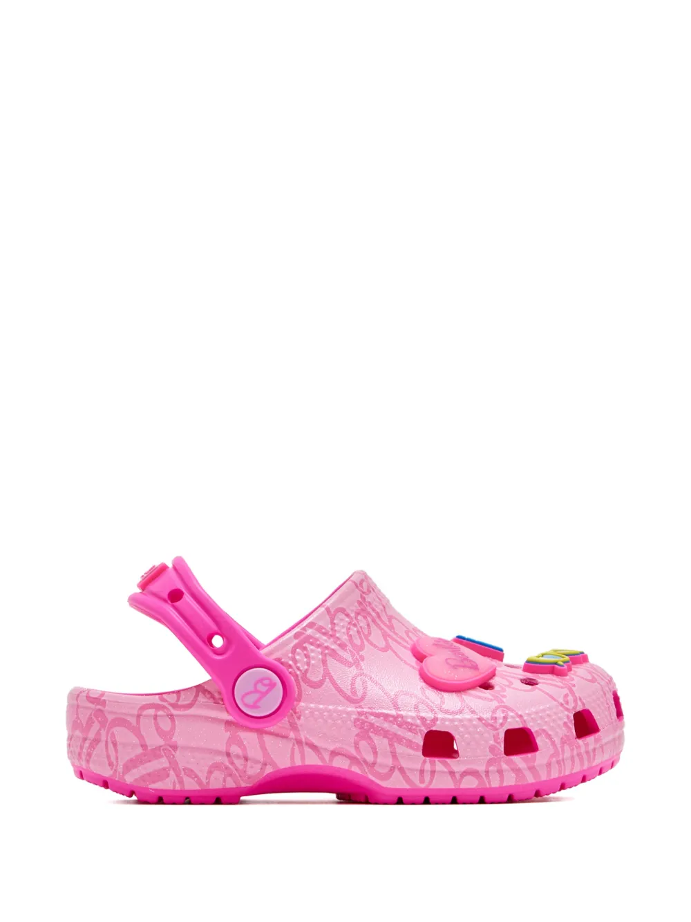 Crocs Kids x Barbie Classic klompen met monogramprint Roze