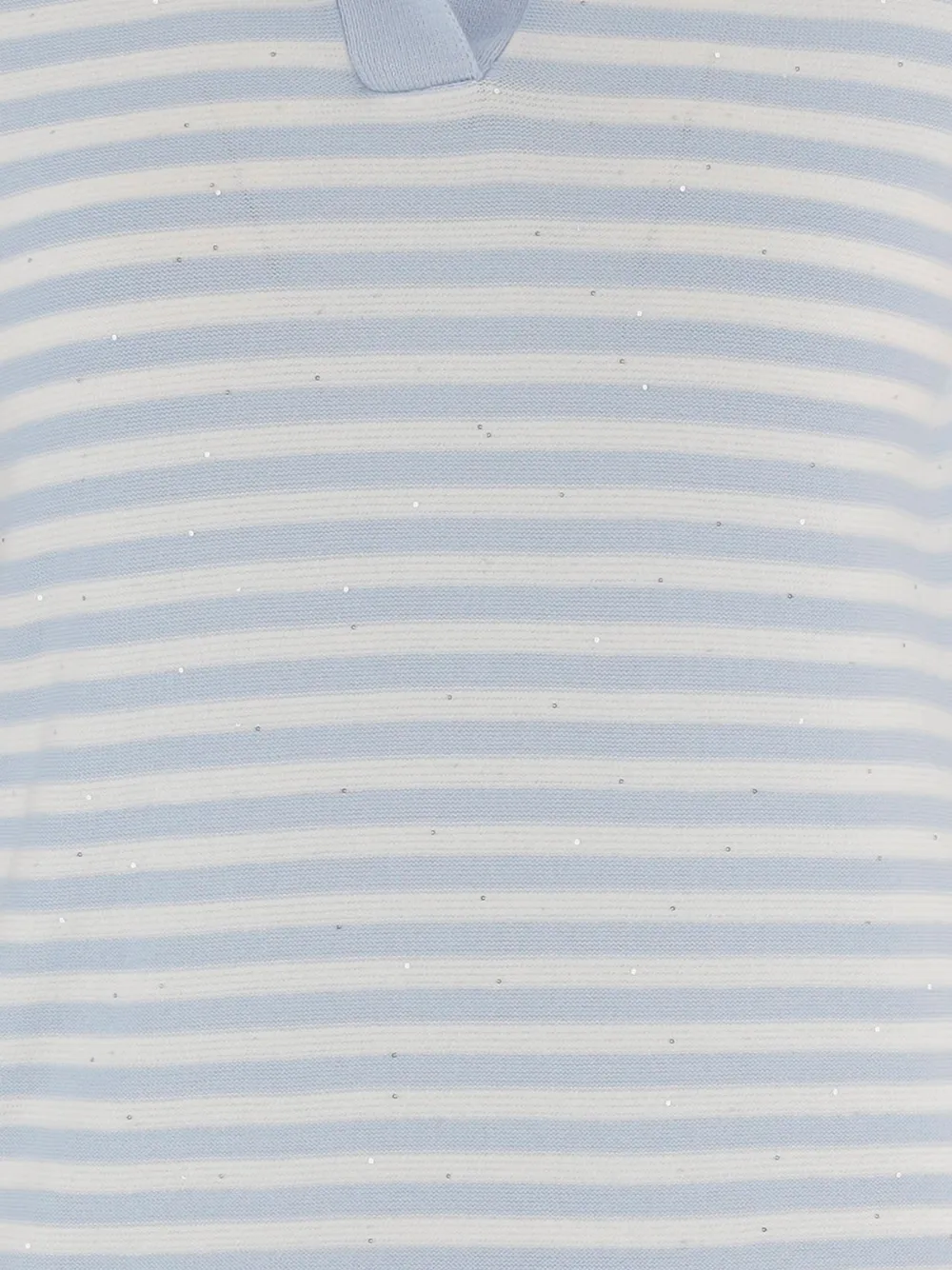  Bruno Manetti Striped-pattern Collared T-shirt - Blue 