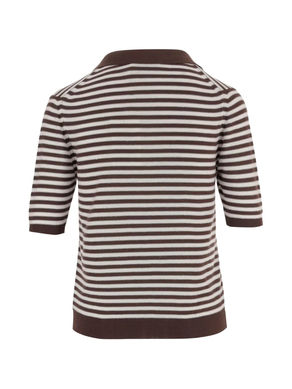  Bruno Manetti Striped T-shirt - Brown 