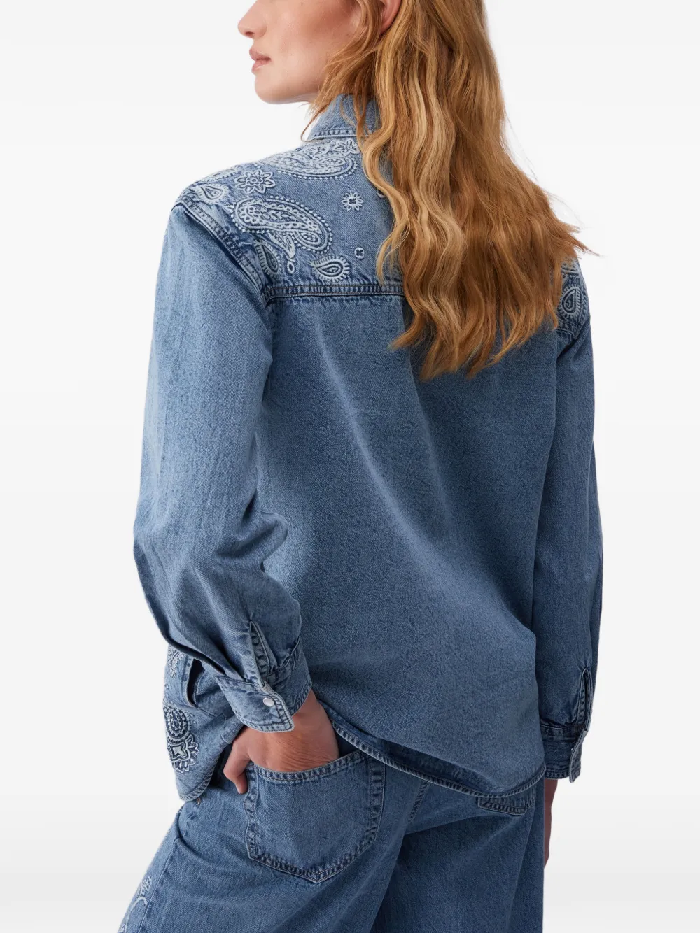 Embroidery Denim Shirt