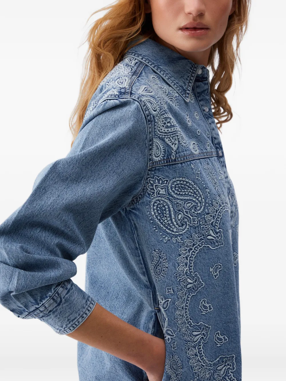 Embroidery Denim Shirt