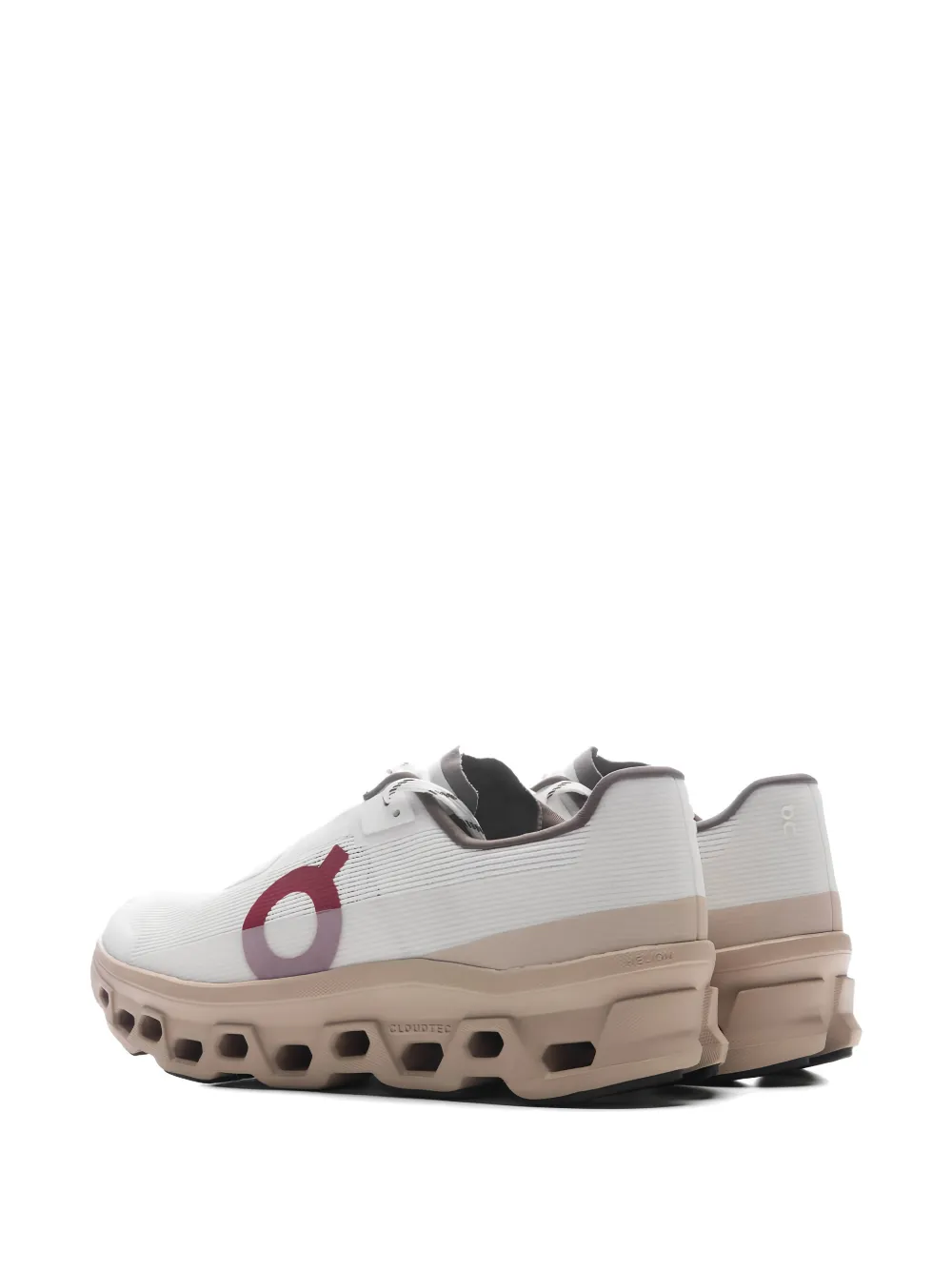 On cutout sneakers Wit