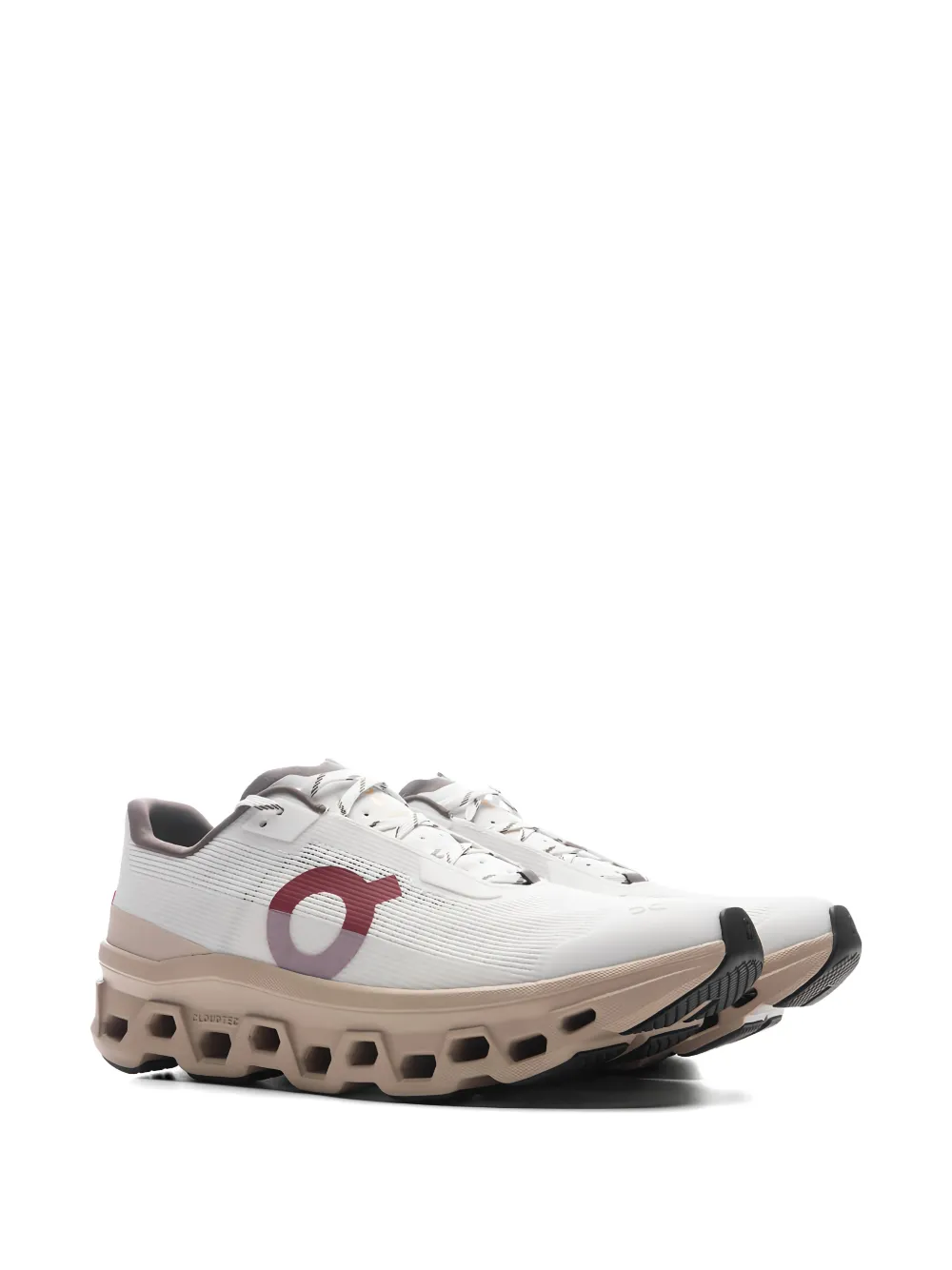 On cutout sneakers Wit