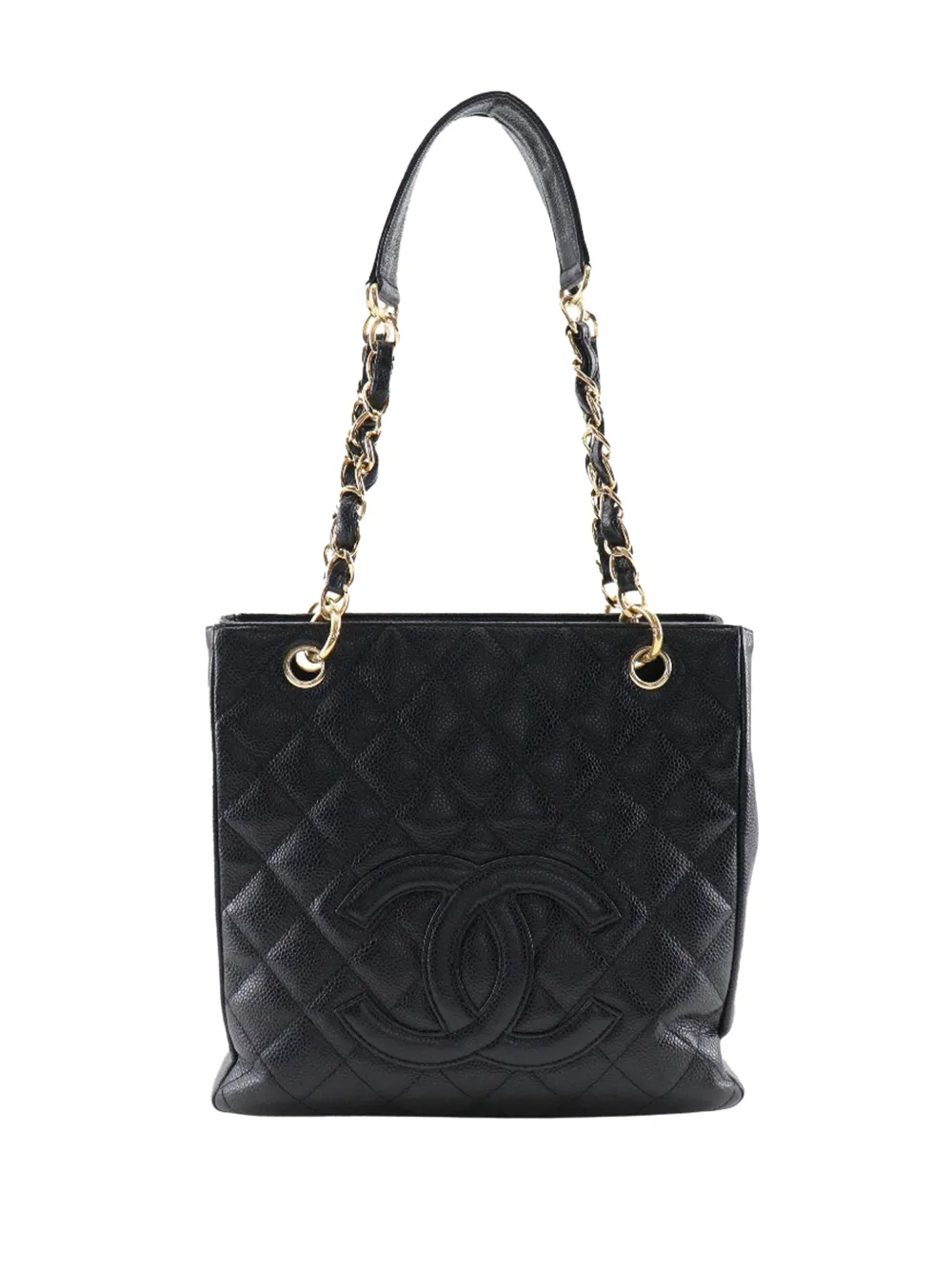 CHANEL Pre-Owned 2004-2005 Caviar Petite Shopping tote bag - Nero