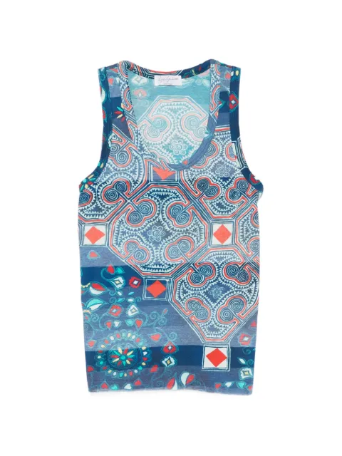 Yohji Yamamoto top con cuello redondo