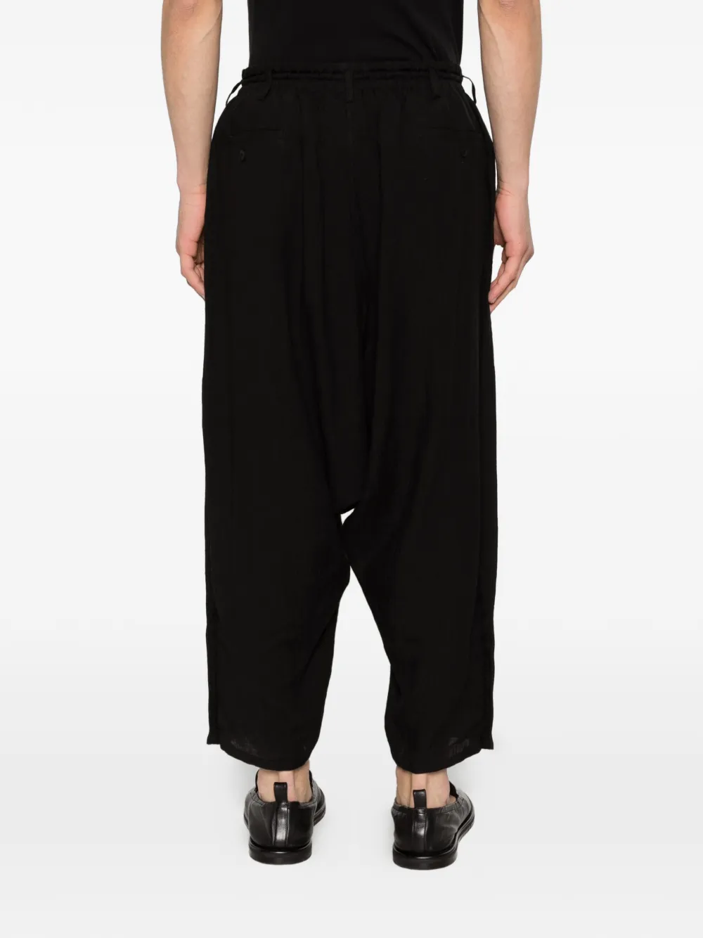 Yohji Yamamoto Broek met knoopsluiting Zwart
