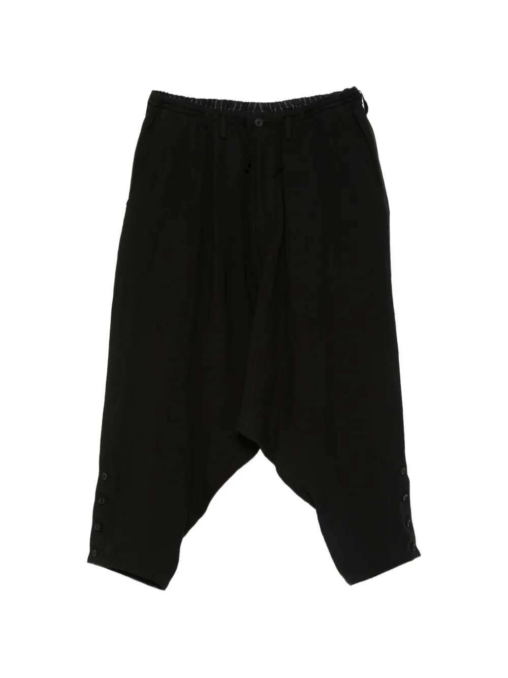 Yohji Yamamoto button-fastening trousers - Nero