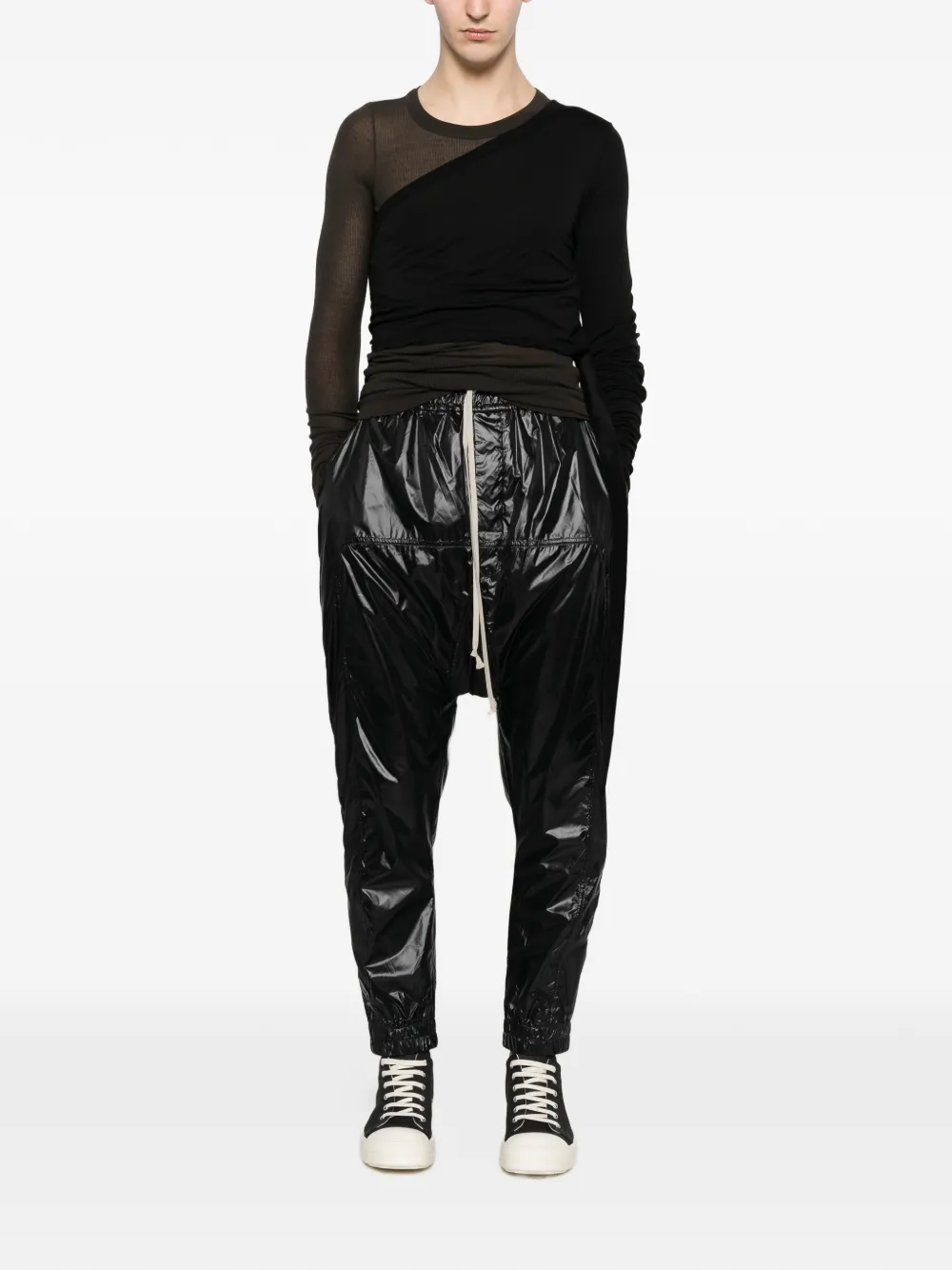 Rick Owens DRKSHDW Prisoner broek met trekkoord Zwart