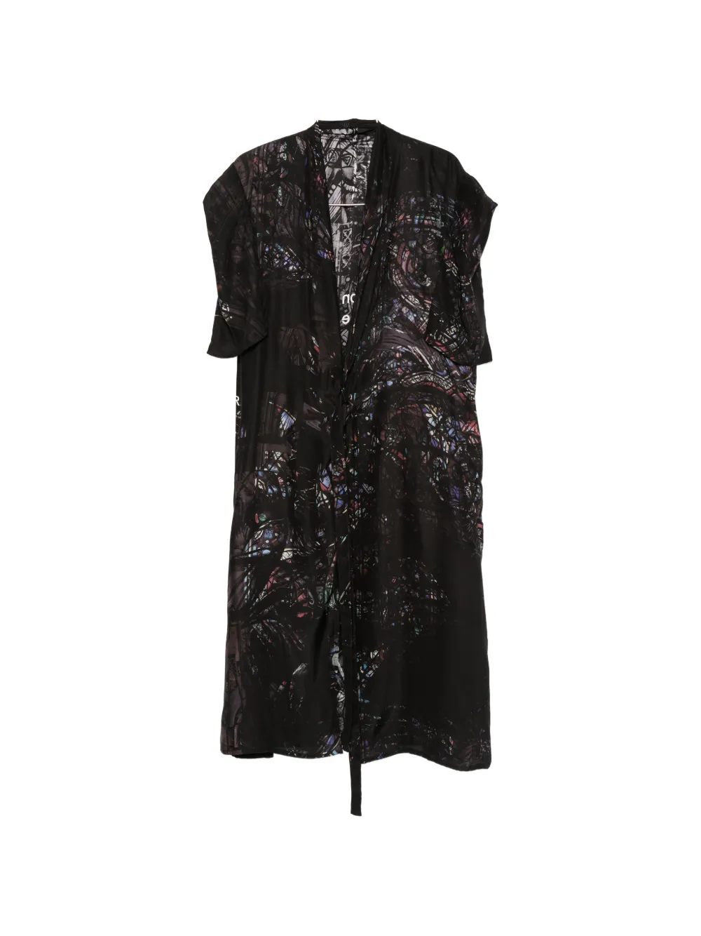 Yohji Yamamoto Weste mit Gürtel - Schwarz