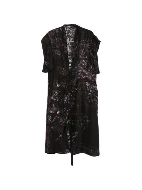 Yohji Yamamoto chaleco con cinturón