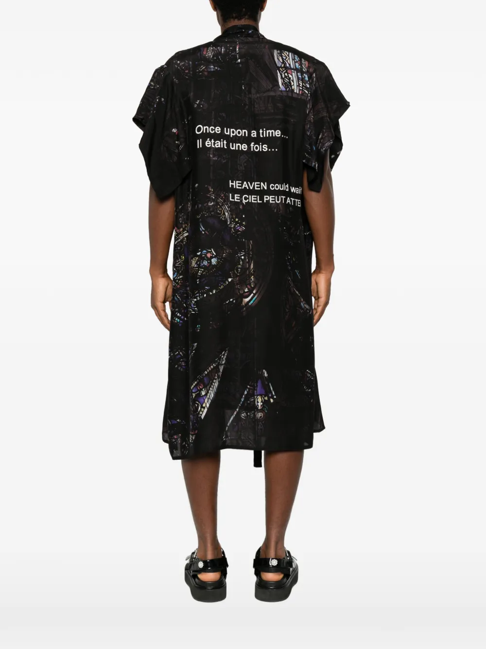 Yohji Yamamoto Gilet met ceintuur Zwart