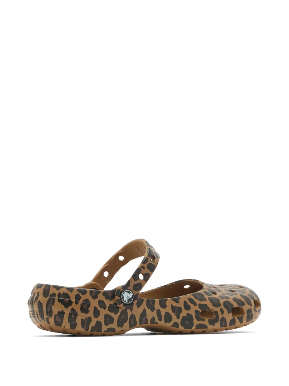 Crocs Classic Animal Ballet geperforeerde muiltjes Bruin